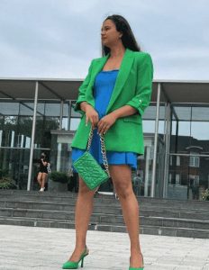 yesil ayakkabi kombin