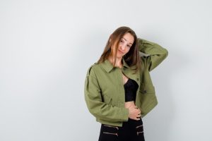 yesil ceket kombinleri