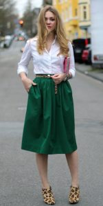 yesil etek midi