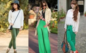 yesil pantolon uyumlu