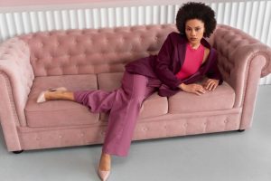 mor blazer pantolon